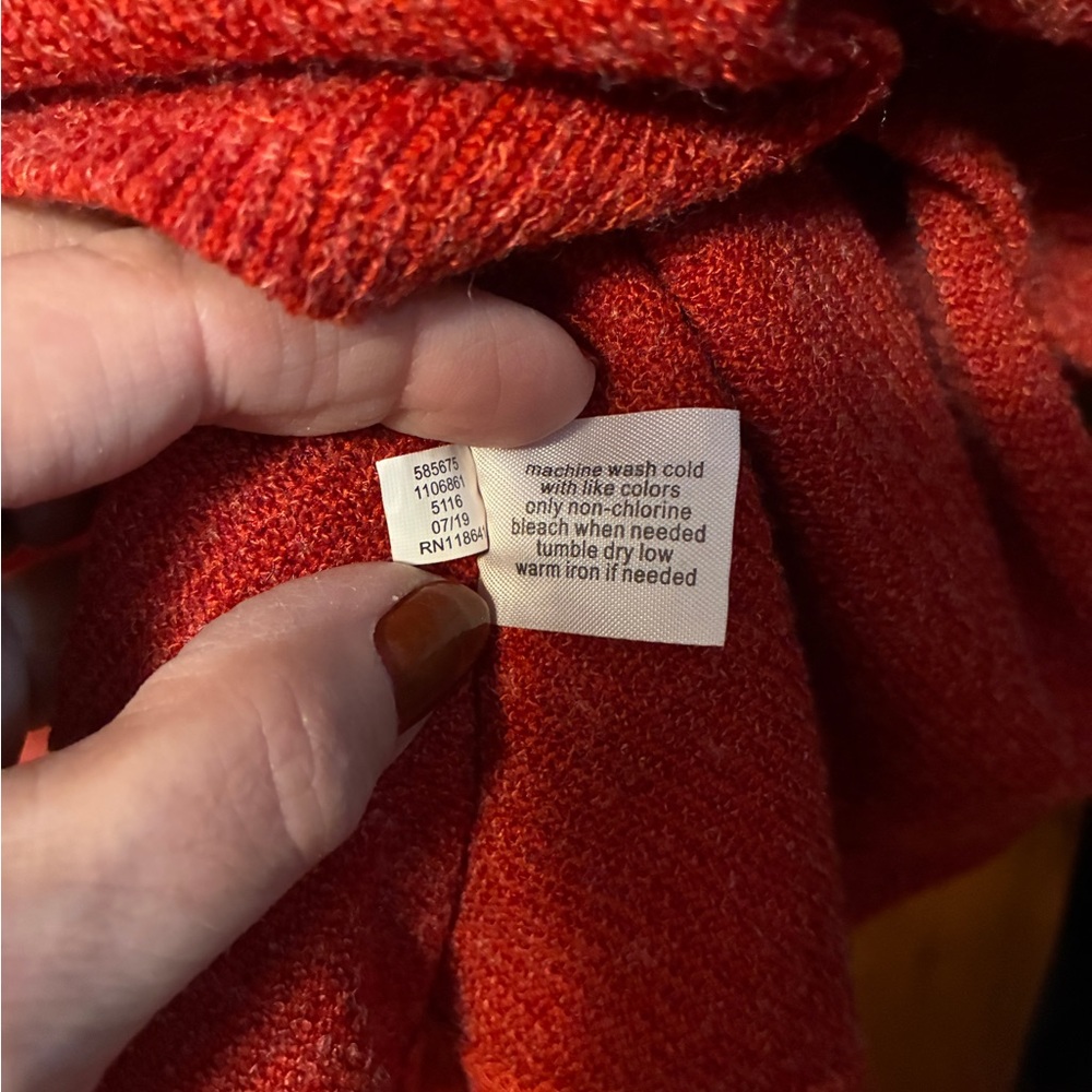 Lane Bryant Rust Color Women's Sweater Poncho 18-20 - Picture 6 of 8